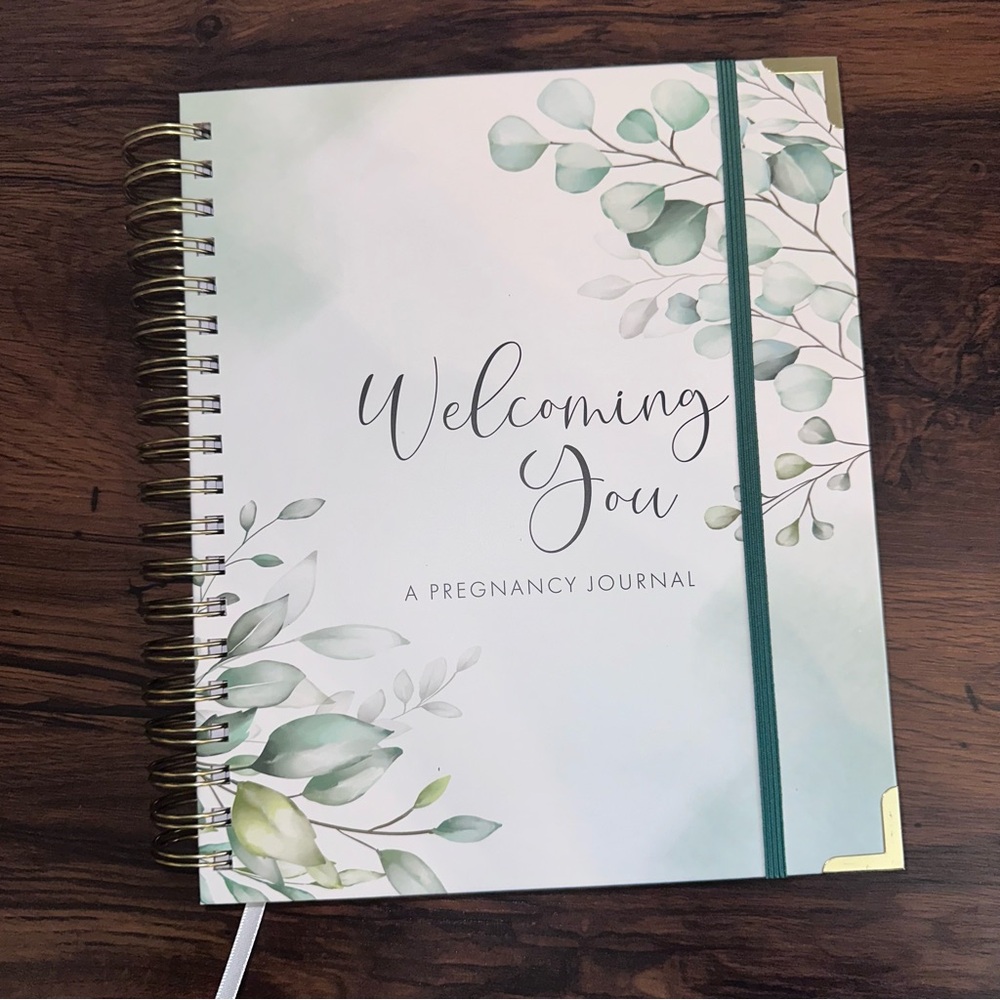 NEW Welcoming You Baby Pregnancy Spiral Journal w/ Stickers Zicoto Memory Book